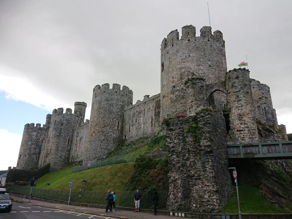 The towers and walls of Castell Conwy